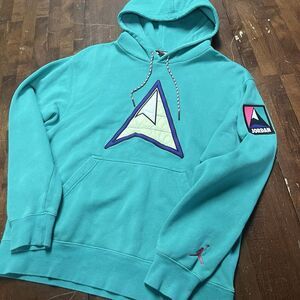 Nike Jordan M Essentials‎ Mountainside Fleece Pullover Hoodie MJ Teal Raw Hiphop